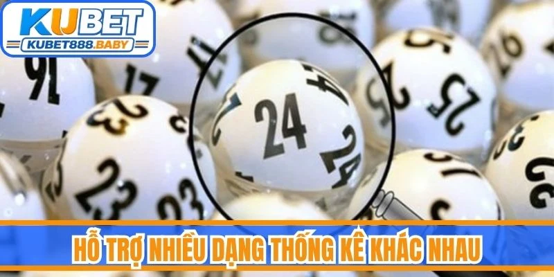 Hỗ trợ nhiều dạng thống kê khác nhau
