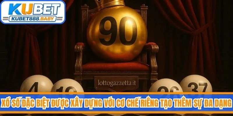 Xổ số đặc biệt được xây dựng với cơ chế riêng tạo thêm sự đa dạng 